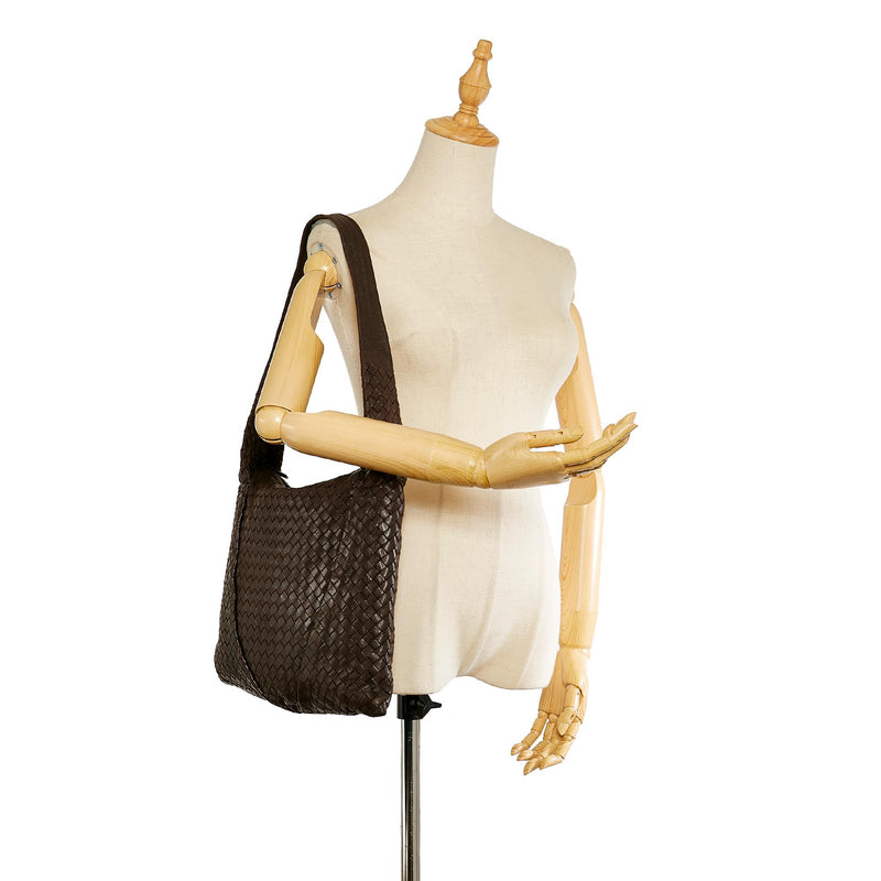 Bottega Veneta Intrecciato Leather Shoulder Bag (SHG-24879)
