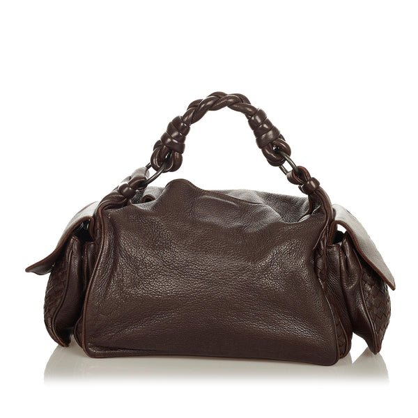 Bottega Veneta Intrecciato Leather Shoulder Bag (SHG-26581)
