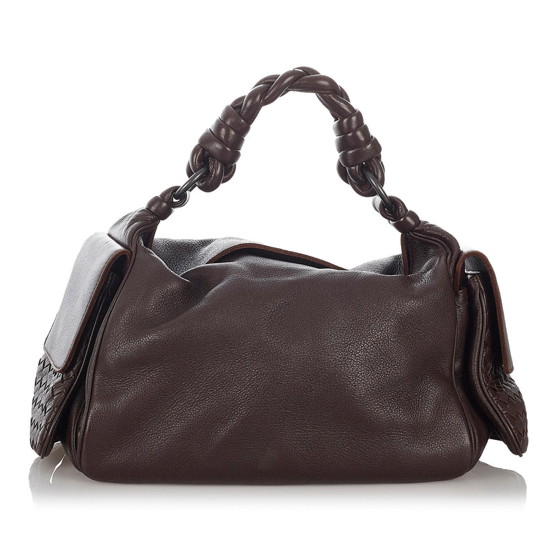 Bottega Veneta Intrecciato Leather Shoulder Bag (SHG-26813)