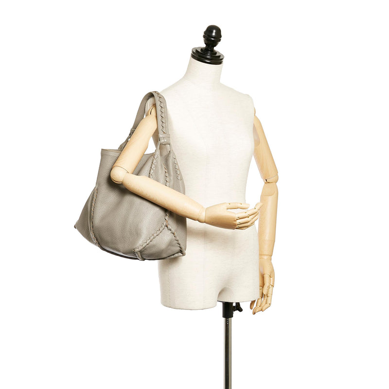 Bottega Veneta Intrecciato Leather Shoulder Bag (SHG-26905)