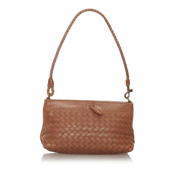 Bottega Veneta Intrecciato Leather Shoulder Bag (SHG-27384)