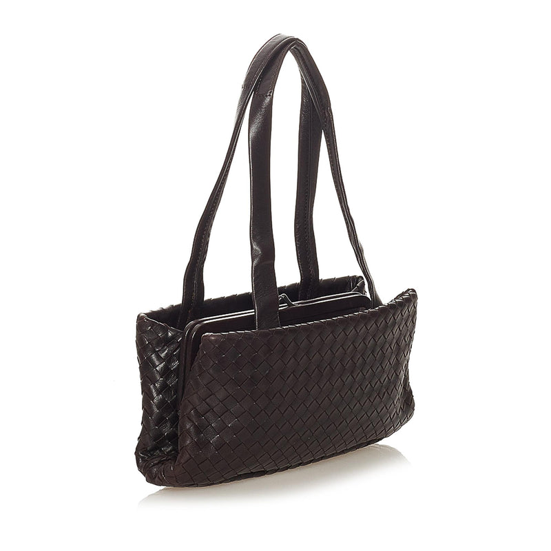 Bottega Veneta Intrecciato Leather Shoulder Bag (SHG-27523)