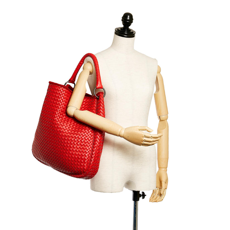 Bottega Veneta Intrecciato Leather Shoulder Bag (SHG-27783)