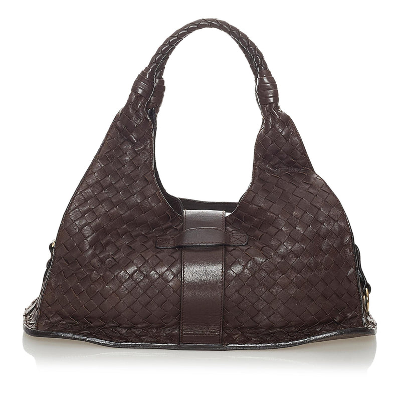 Bottega Veneta Intrecciato Leather Shoulder Bag (SHG-28194)
