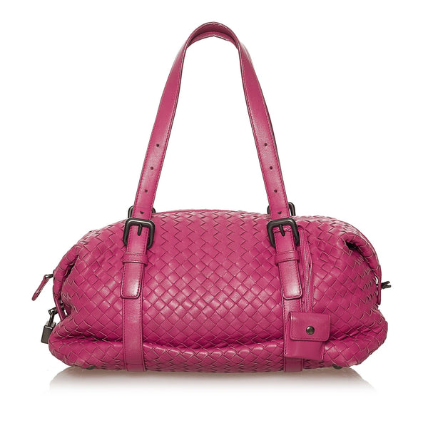 Bottega Veneta Intrecciato Leather Shoulder Bag (SHG-28389)