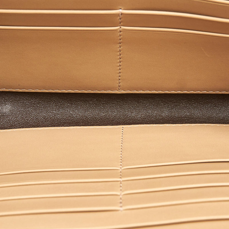 Bottega Veneta Intrecciato Leather Zip Around Wallet (SHG-24228)