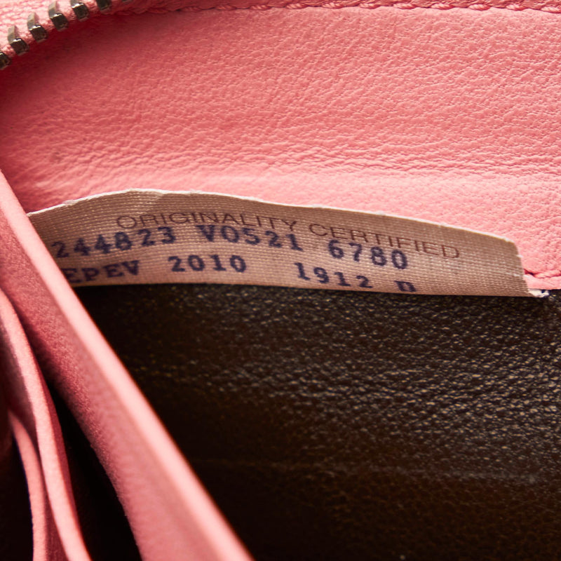 Bottega Veneta Intrecciato Leather Zip Around Wallet (SHG-32699)