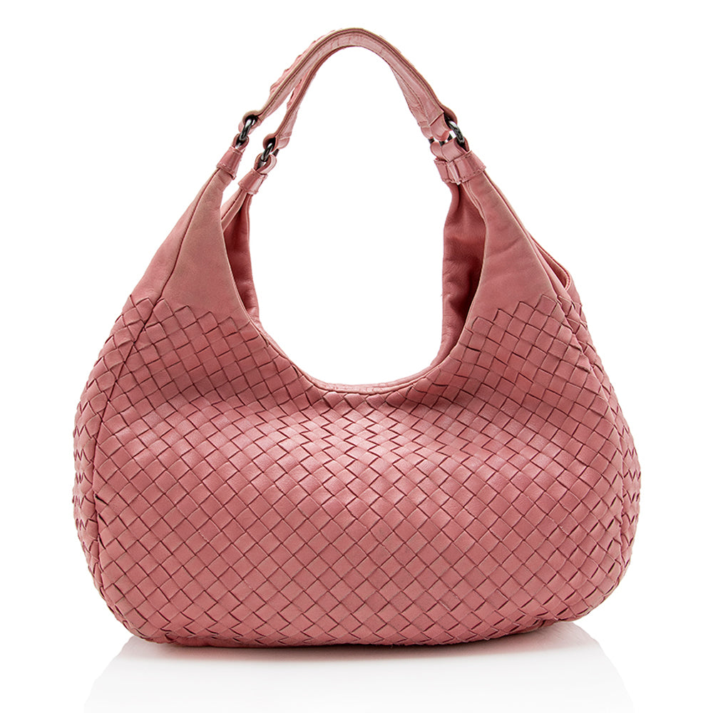 Bottega Veneta Intrecciato Nappa Campana Medium Shoulder Bag (SHF-15319)