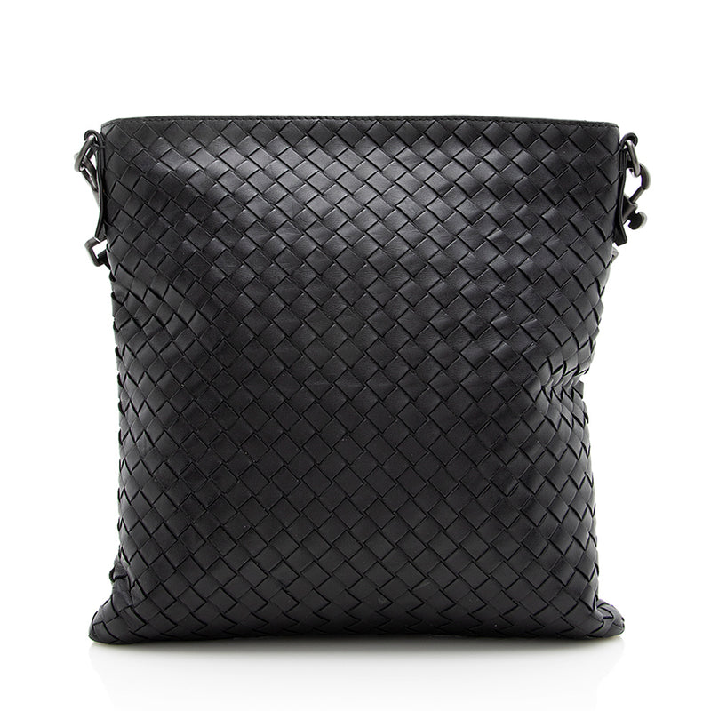 Bottega Veneta intrecciato leather messenger bag