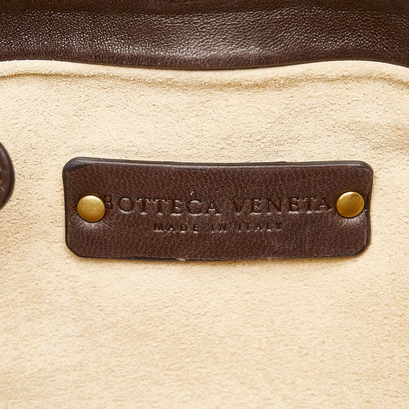 Bottega Veneta Intrecciato Roma Leather Handbag (SHG-32394)