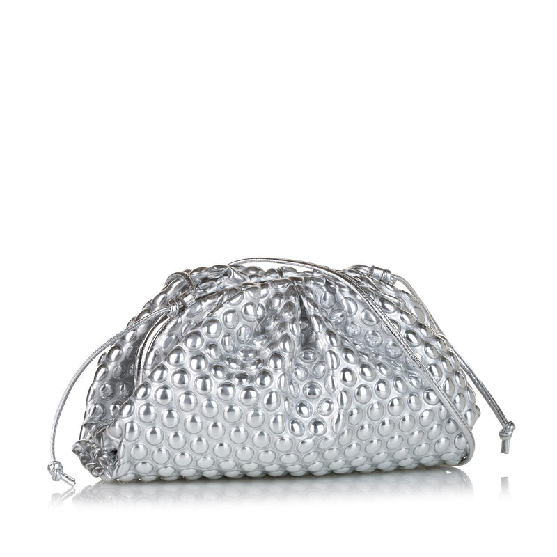 Silver Knot Intrecciato-leather clutch bag | Bottega Veneta |  MATCHESFASHION UK