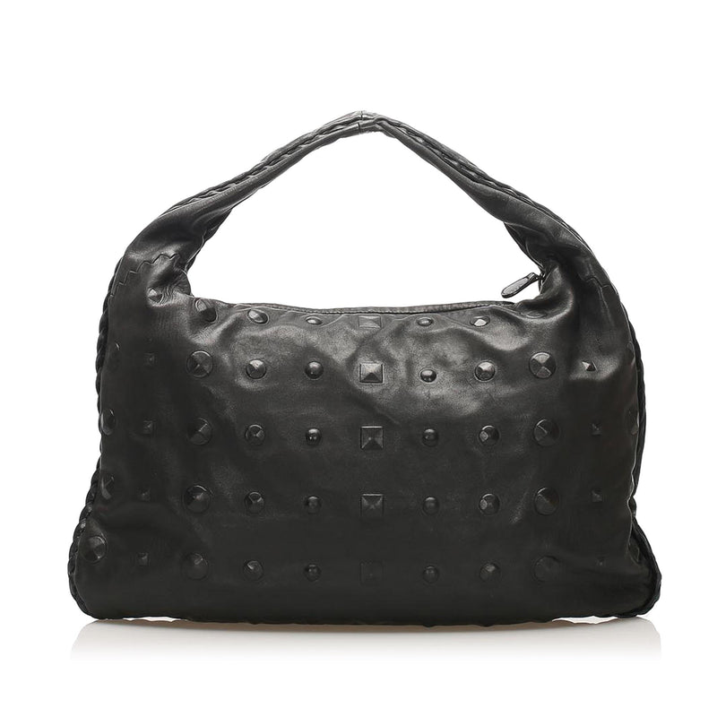 Bottega Veneta Studded Leather Hobo Bag (SHG-22738)