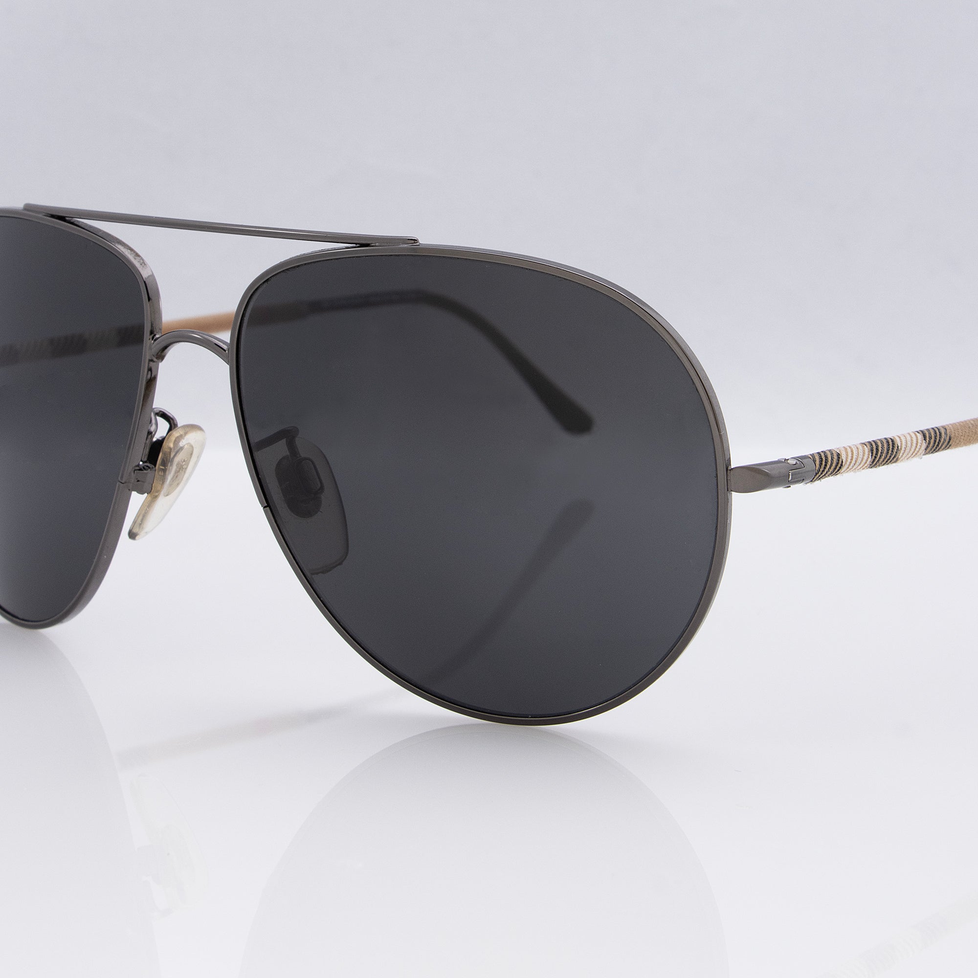 Burberry Aviator Check Sunglasses (SHF-22371)