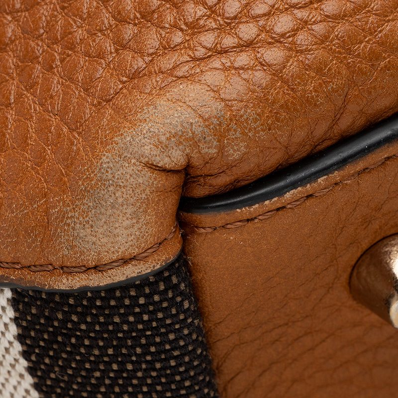 Burberry Calfskin House Check Maidstone Medium Shoulder Bag (SHF-21993 –  LuxeDH