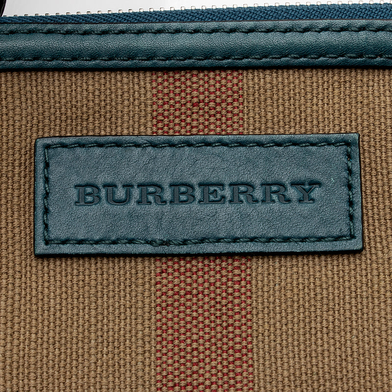 Burberry Canvas Check Ashby Mini Hobo (SHF-20462)