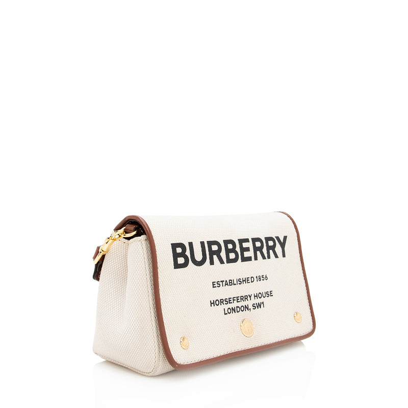 Burberry Canvas Horseferry Small Crossbody Bag (SHF-20968)