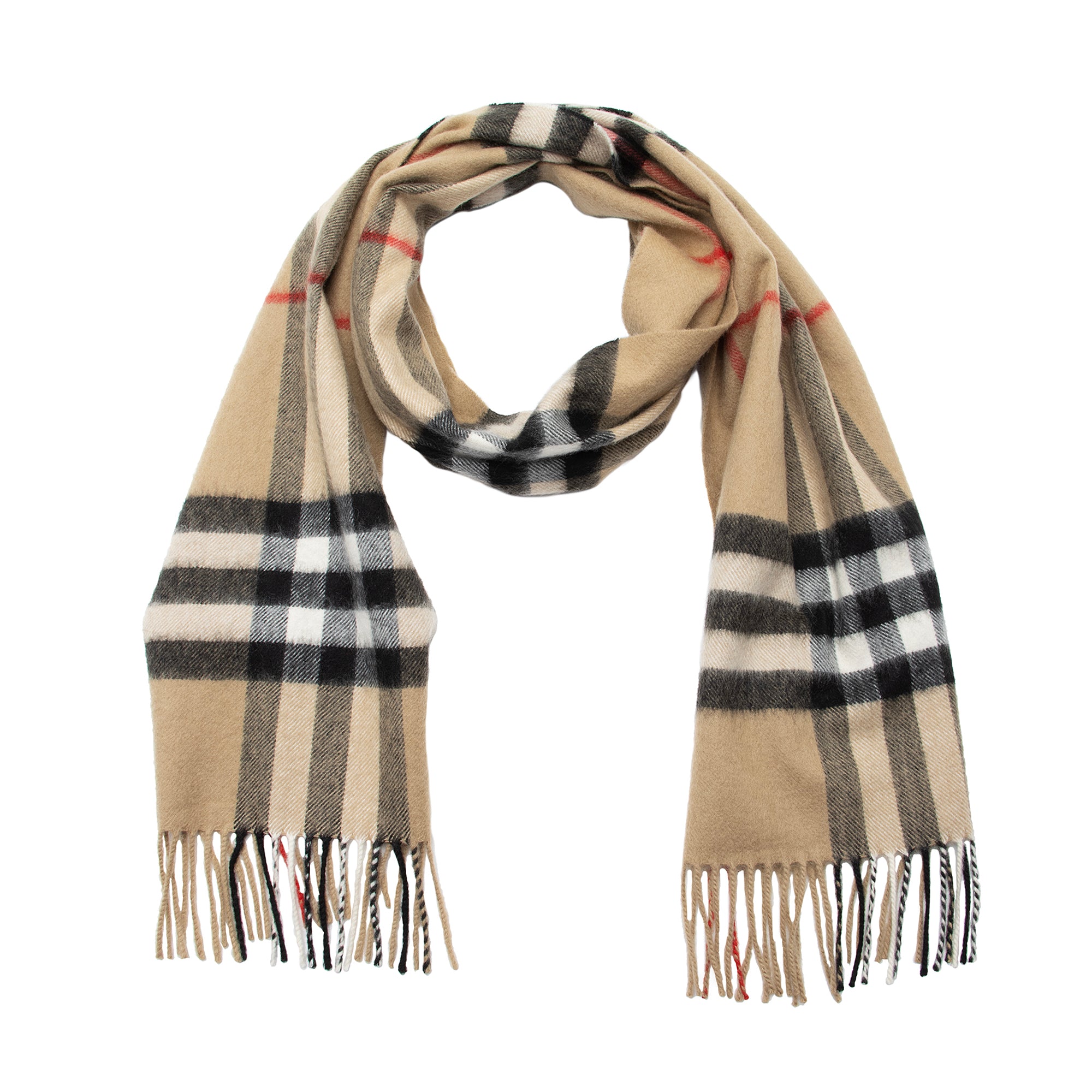 Burberry Cashmere Classic Check Scarf (SHF-22870)
