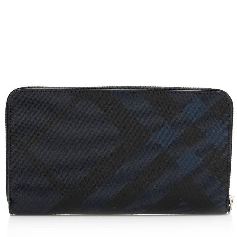 Burberry Check Zip Around Large Wallet (SHF-20167)