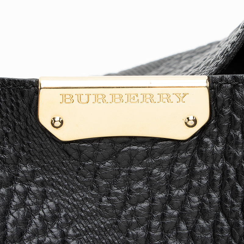 Burberry Grained Leather Tote (SHF-19247)