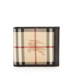 Burberry Haymarket Check Bi-fold Wallet (SHF-18237)
