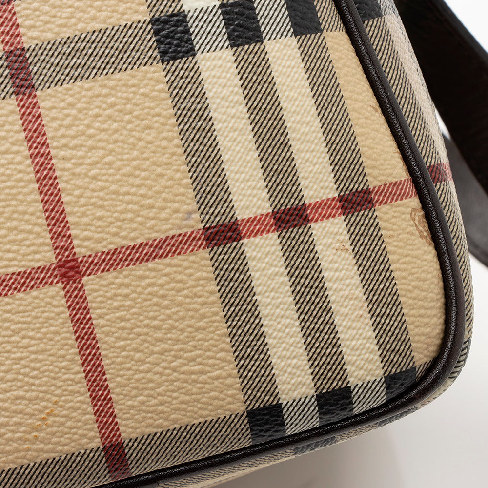 Burberry Haymarket Check Chester Small Satchel (SHF-21674)