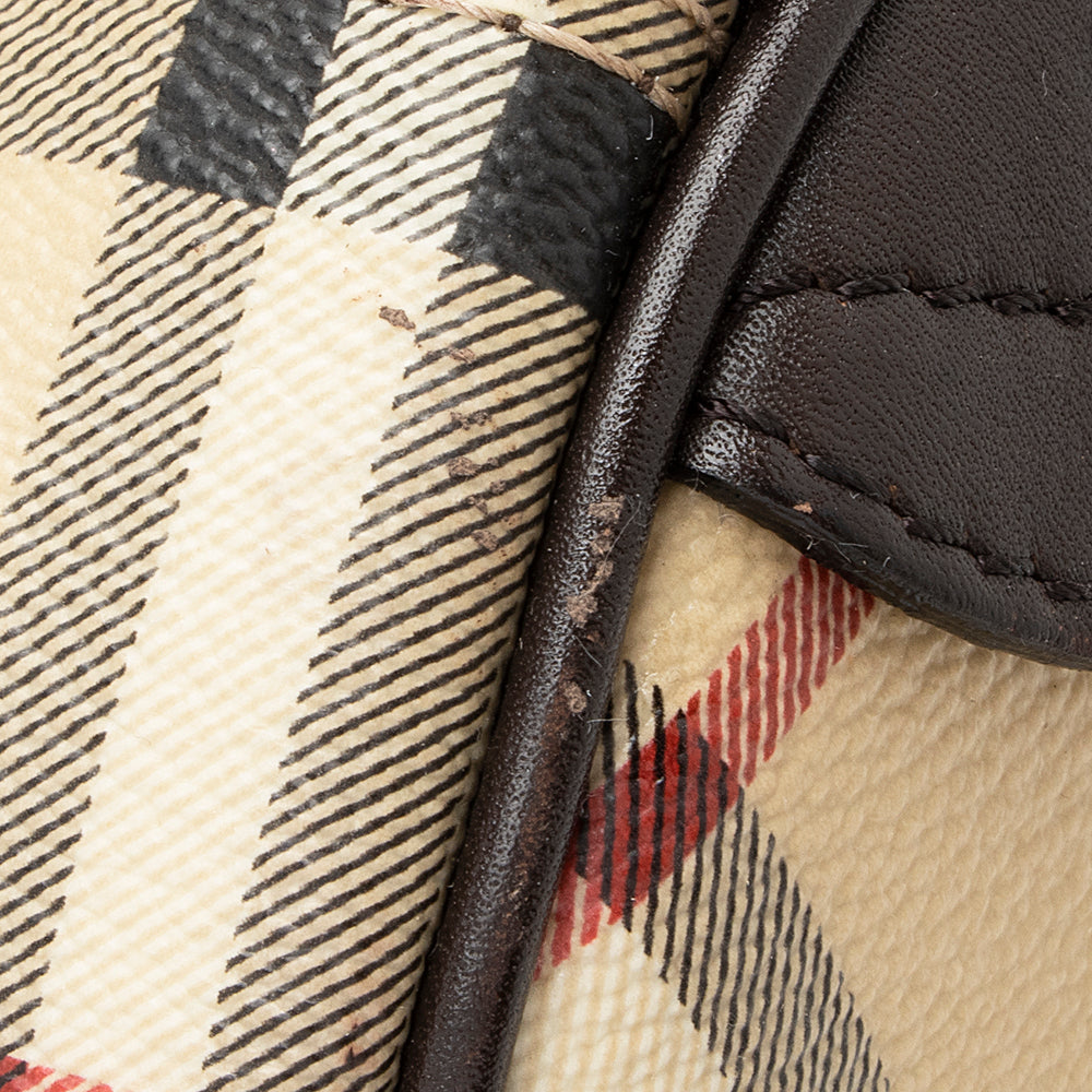 Burberry Haymarket Check Chester Small Satchel (SHF-21674)