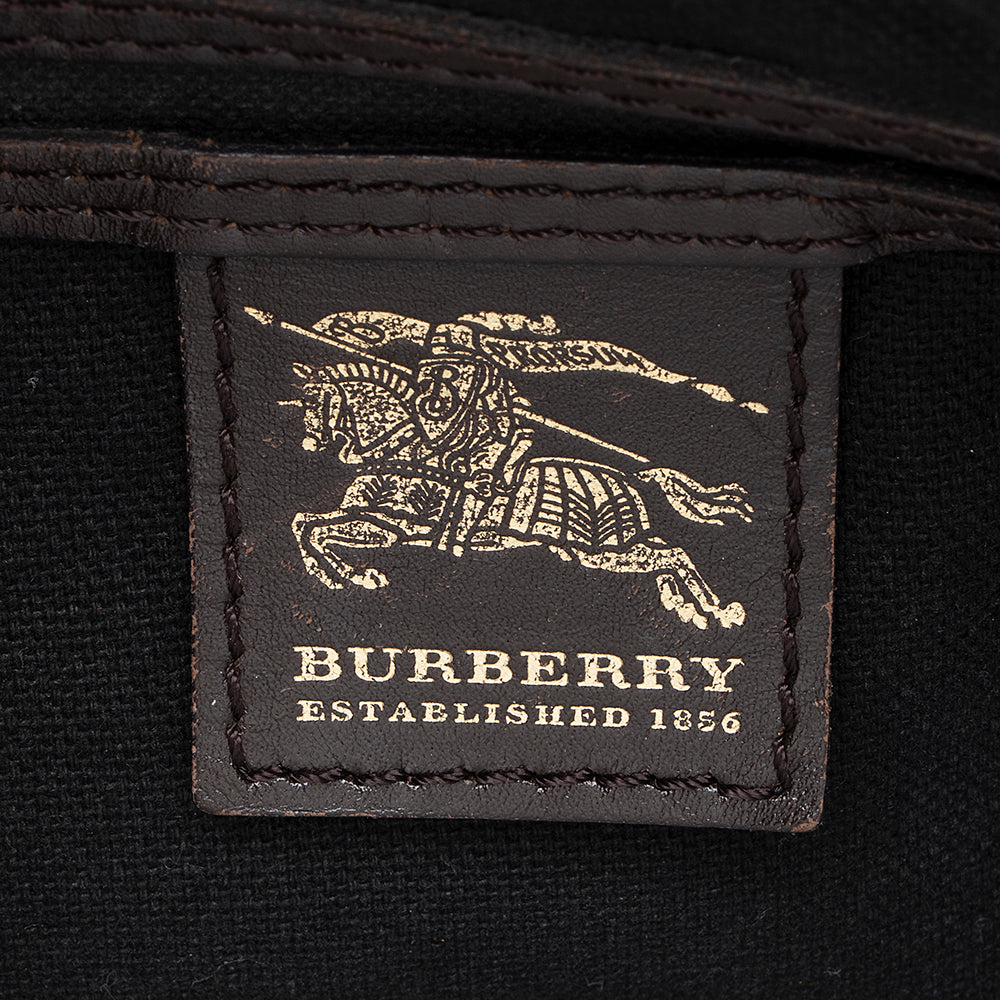 Burberry Haymarket Check Chester Small Satchel (SHF-21674)