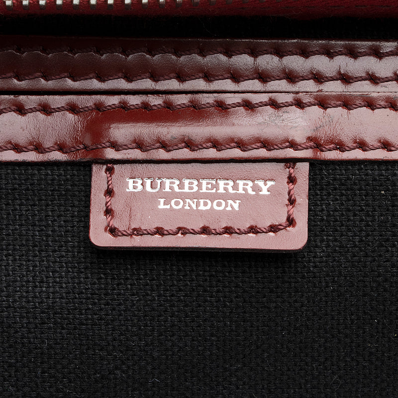 Burberry Haymarket Chester Small Bowling Satchel (SHF-19793) – LuxeDH