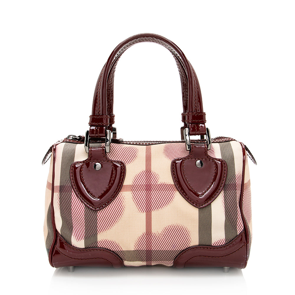 Burberry Heart Check Boston Small Satchel (SHF-19966)