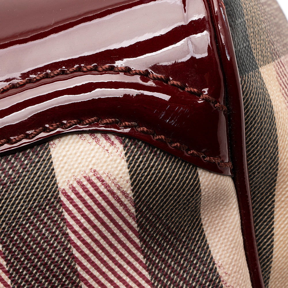 Burberry Heart Check Boston Small Satchel (SHF-19966)