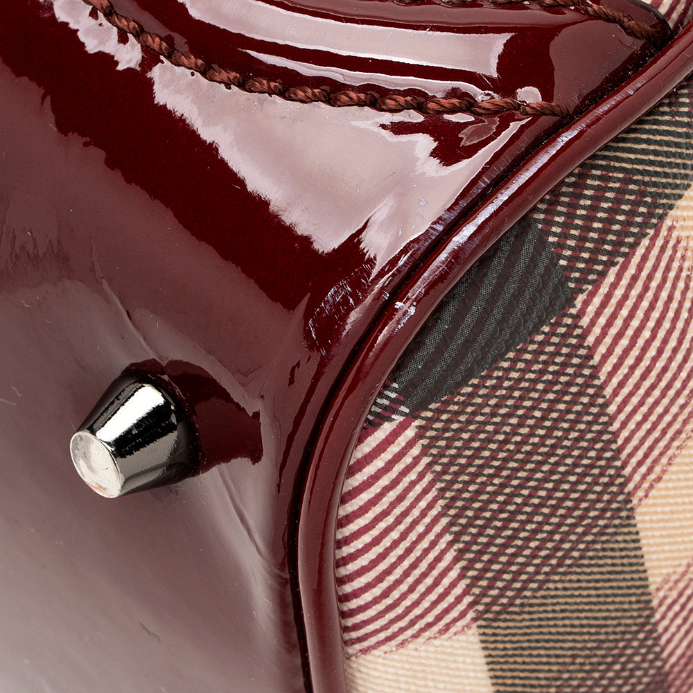 Burberry Heart Check Boston Small Satchel (SHF-19966)