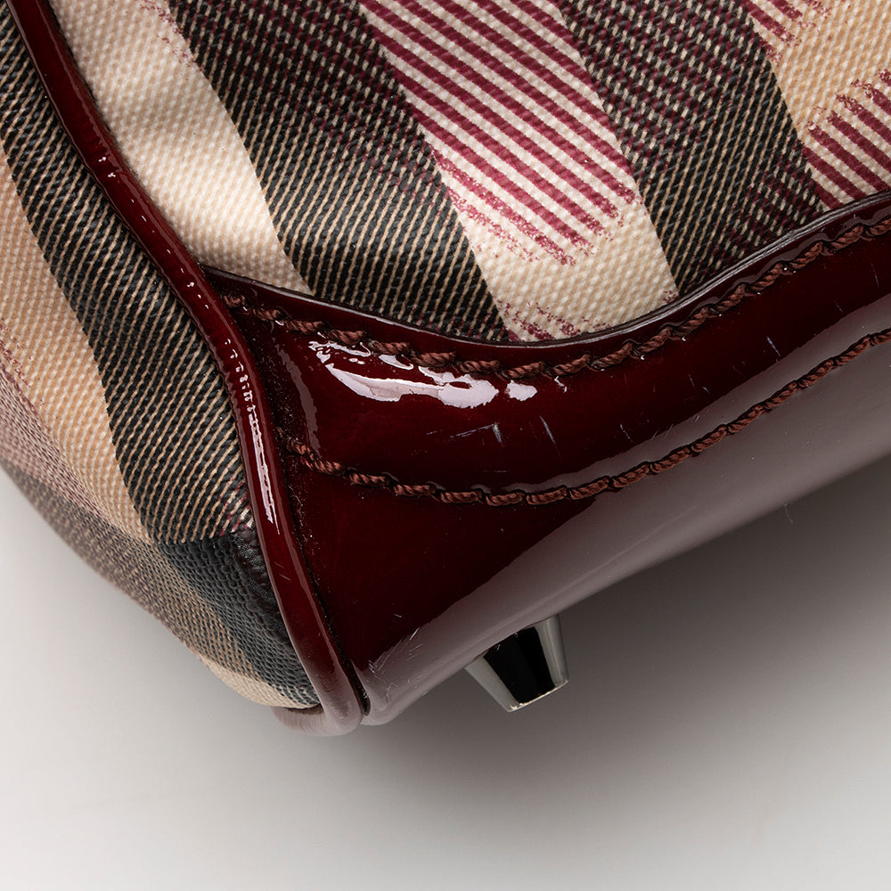 Burberry Heart Check Boston Small Satchel (SHF-19966)