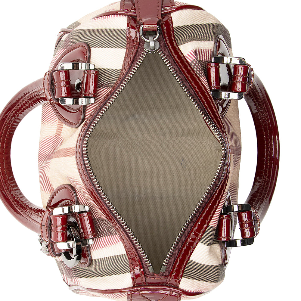 Burberry Heart Check Boston Small Satchel (SHF-19966)