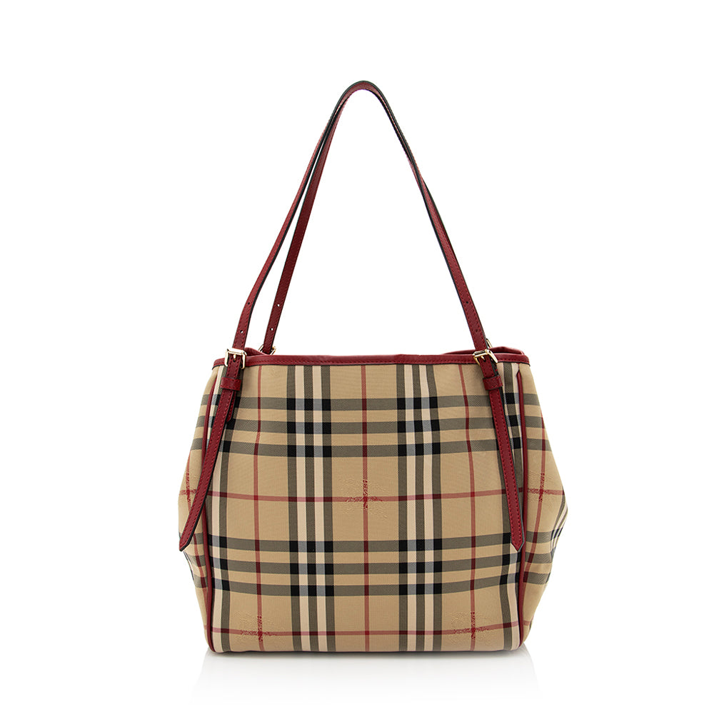 Burberry Horseferry Check Canterbury Small Tote (SHF-20419)