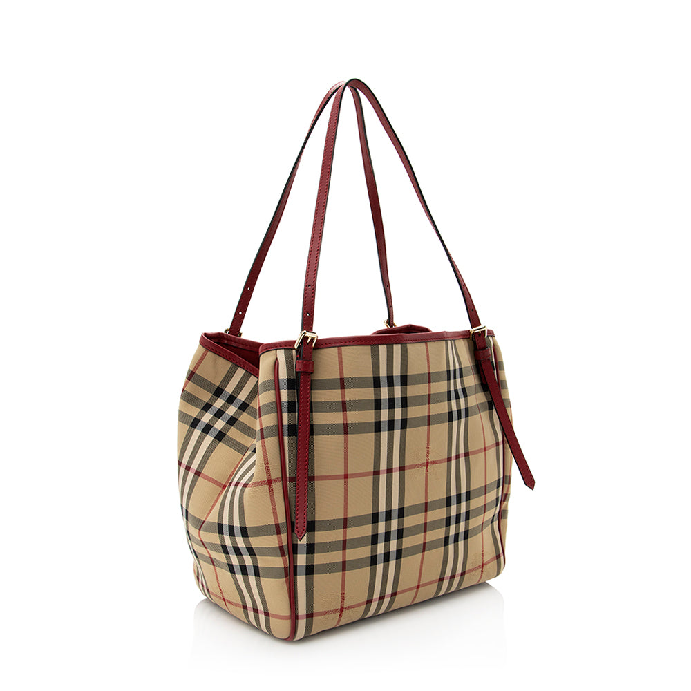 Burberry Horseferry Check Canterbury Small Tote (SHF-20419)