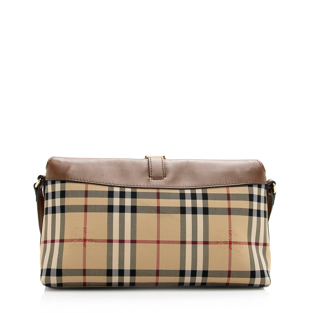 Burberry Horseferry Check Leah Crossbody Bag (SHF-20731)