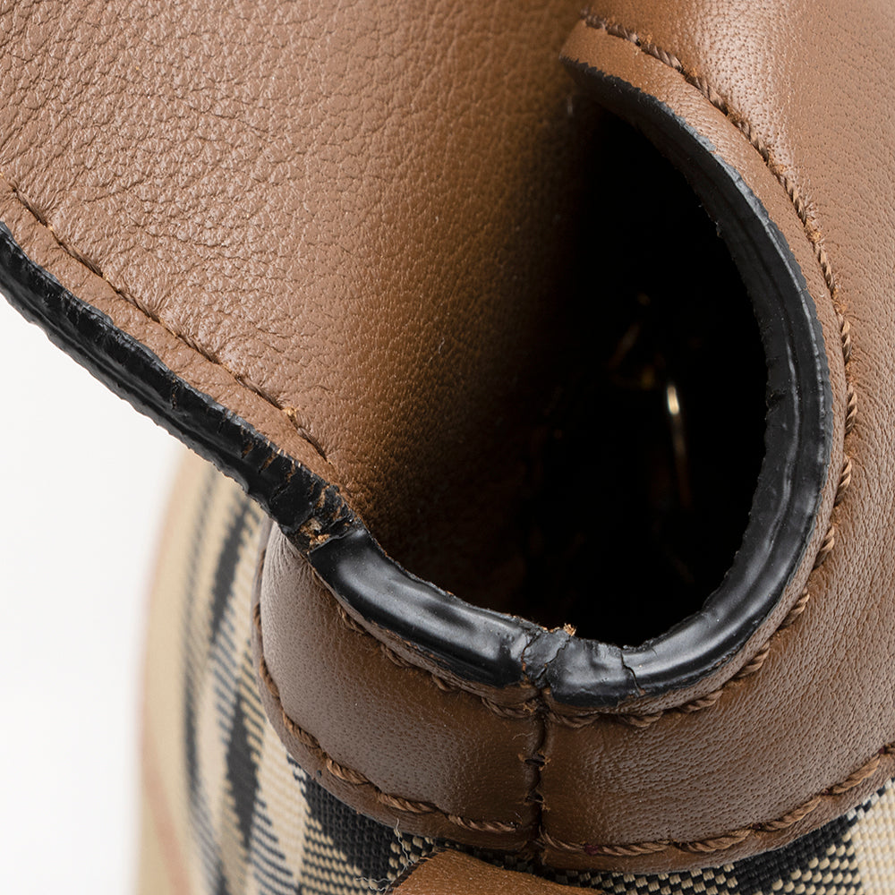 Burberry Horseferry Check Leah Crossbody Bag (SHF-20731)