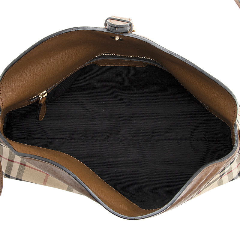 Burberry Horseferry Check Leah Crossbody Bag (SHF-20731)