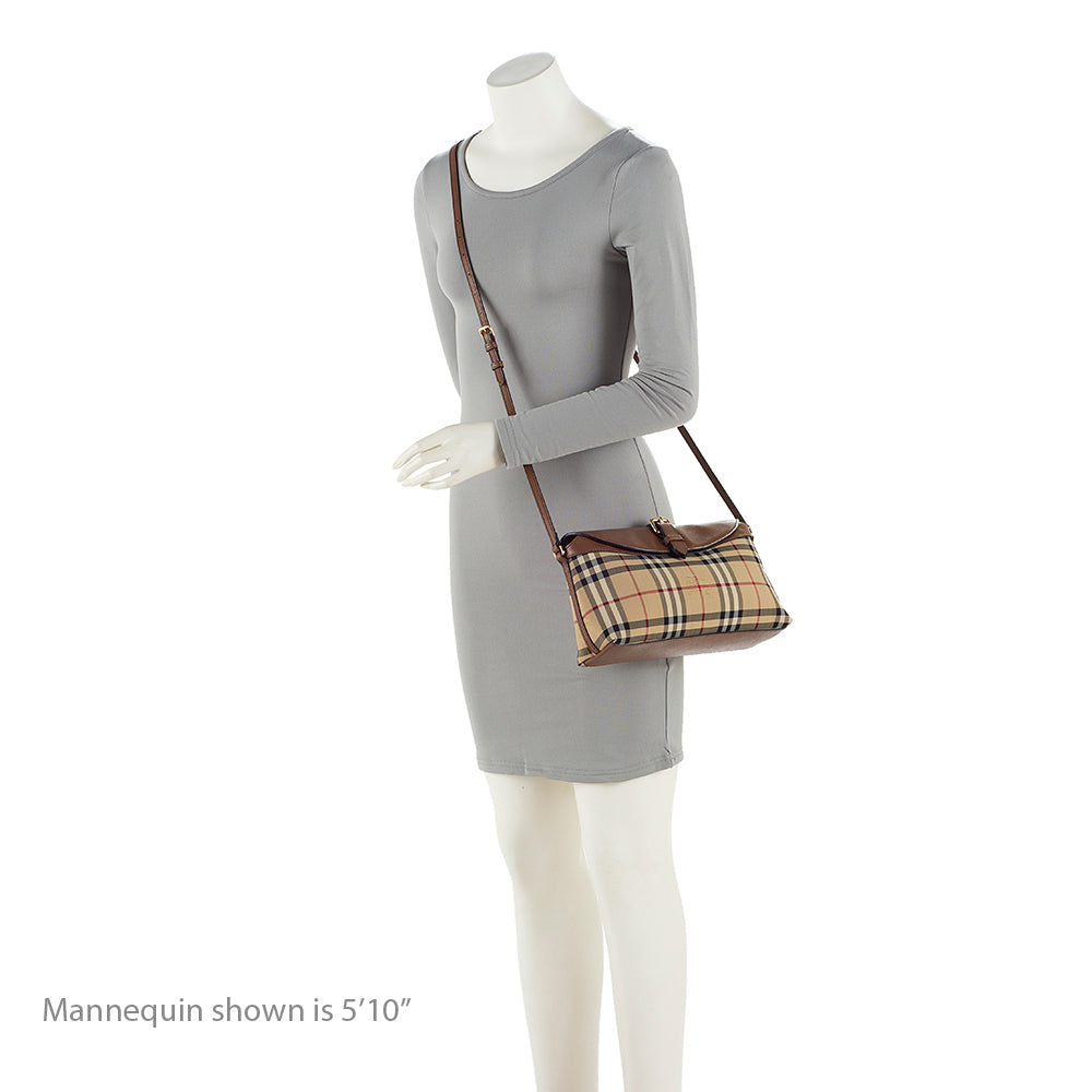 Burberry Horseferry Check Leah Crossbody Bag (SHF-20731)