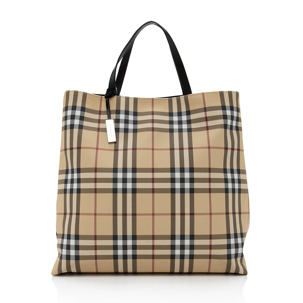 Burberry Horseferry Check Large Tote (SHF-18647)