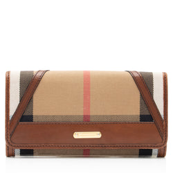 Burberry House Check Bridle Penrose Continental Wallet (SHF-Nqh5fC)