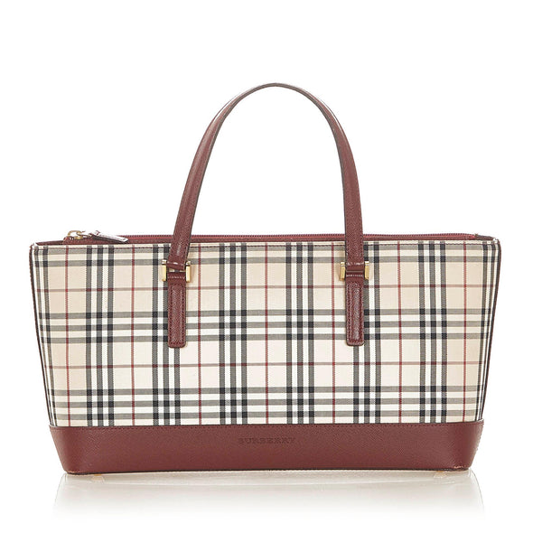 Burberry House Check Canvas Handbag (SHG-20443)