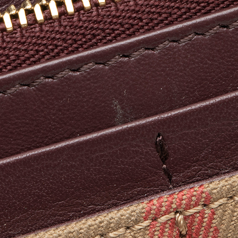 Burberry House Check Continental Wallet (SHF-20805)