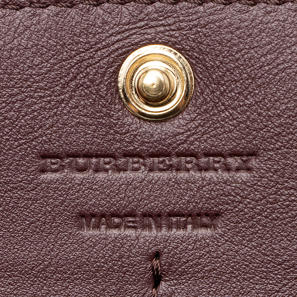 Burberry House Check Continental Wallet (SHF-20805)