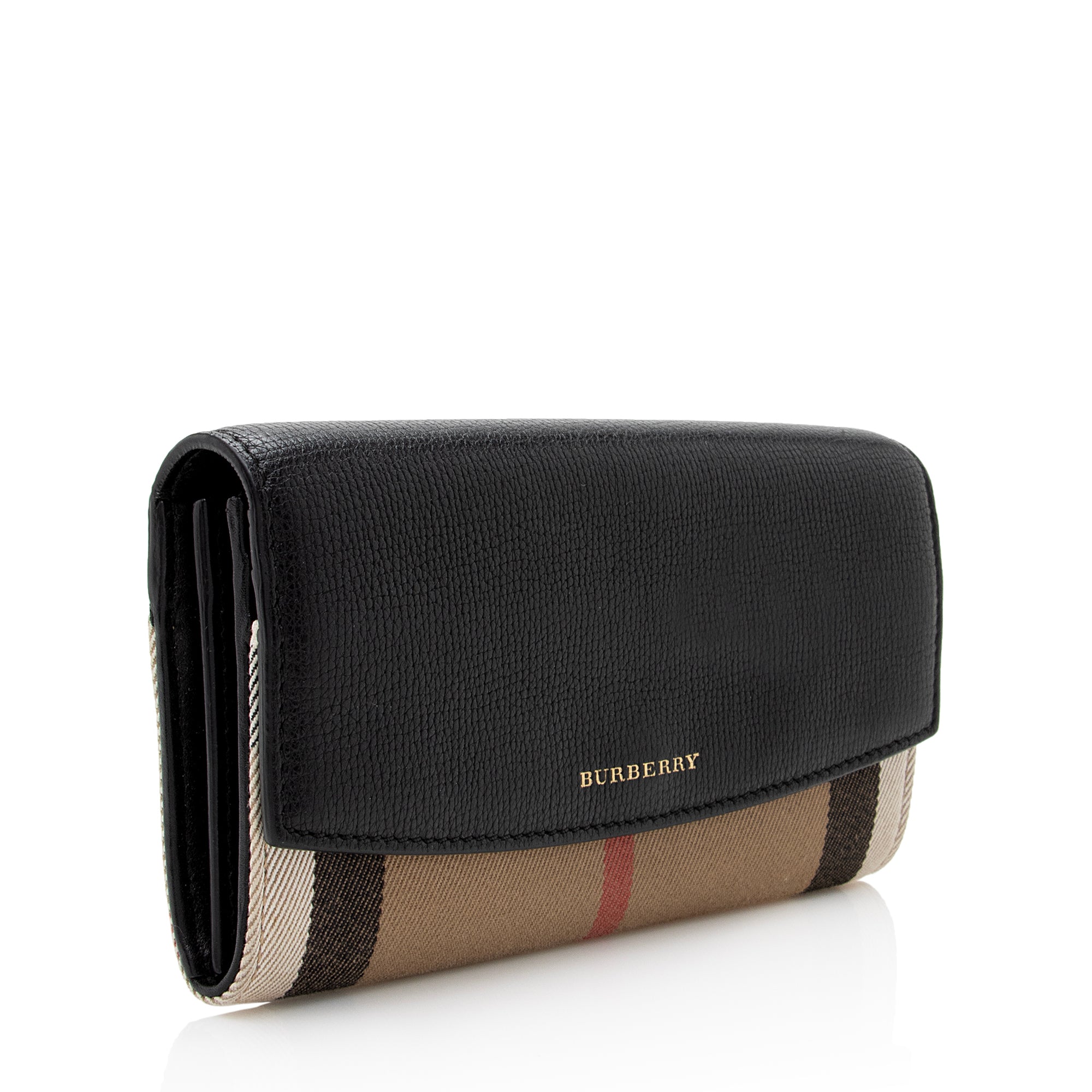 Burberry House Check Continental Wallet (SHF-22898)