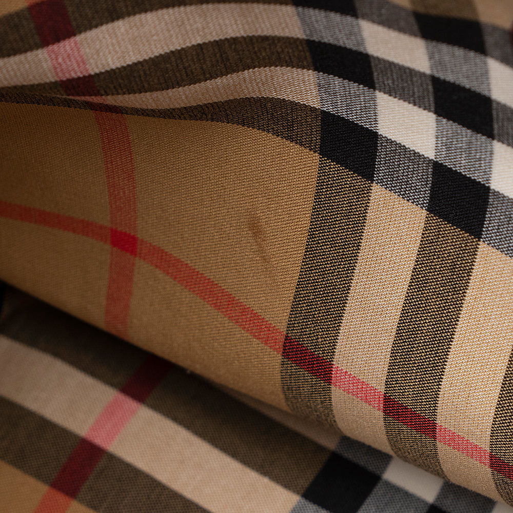 Burberry House Check Leather Banner Small Tote (SHF-19217)