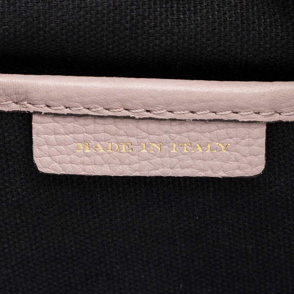 Burberry House Check Leather Banner Small Tote (SHF-19183)