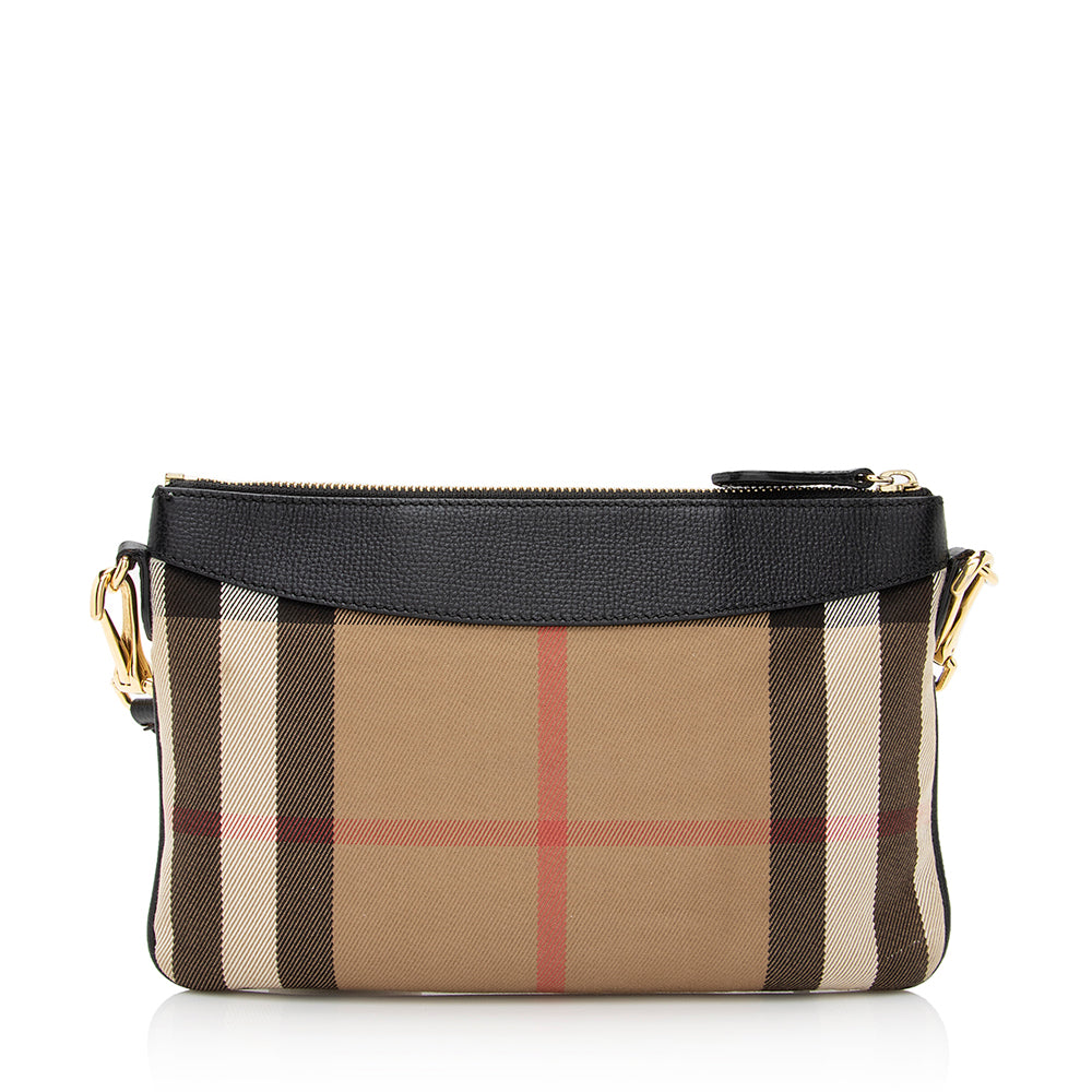 Burberry House Check Peyton Clutch (SHF-21676)