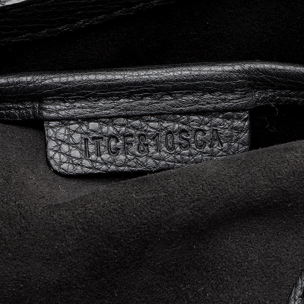 Burberry Laser Cut Leather Banner Medium Tote (SHF-22096)