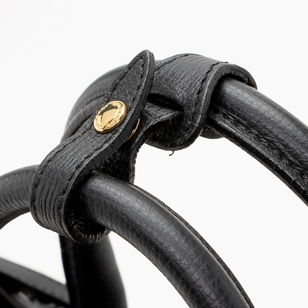 Burberry Laser Cut Leather Banner Medium Tote (SHF-22096)